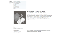 Desktop Screenshot of frauenzentraleluzern.ch