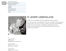 Tablet Screenshot of frauenzentraleluzern.ch